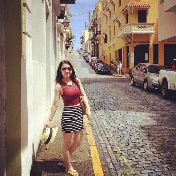 🎉HP🎉Striped bodycon skirt - Picture 2 of 3